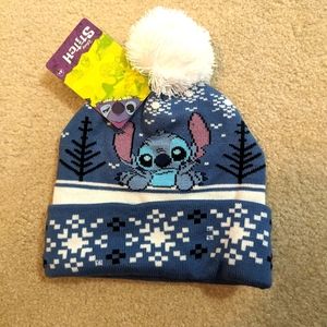 Disney Stitch winter beanie, NWT, blue